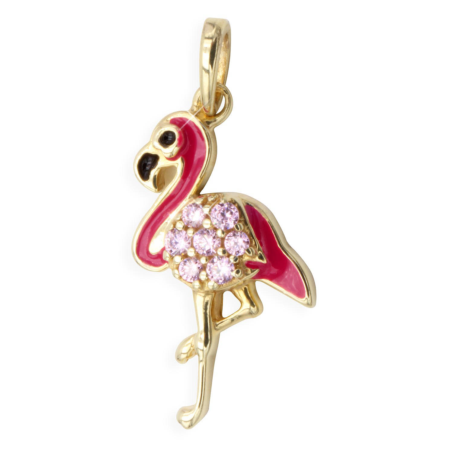 Flamingo Anhänger Gold 585